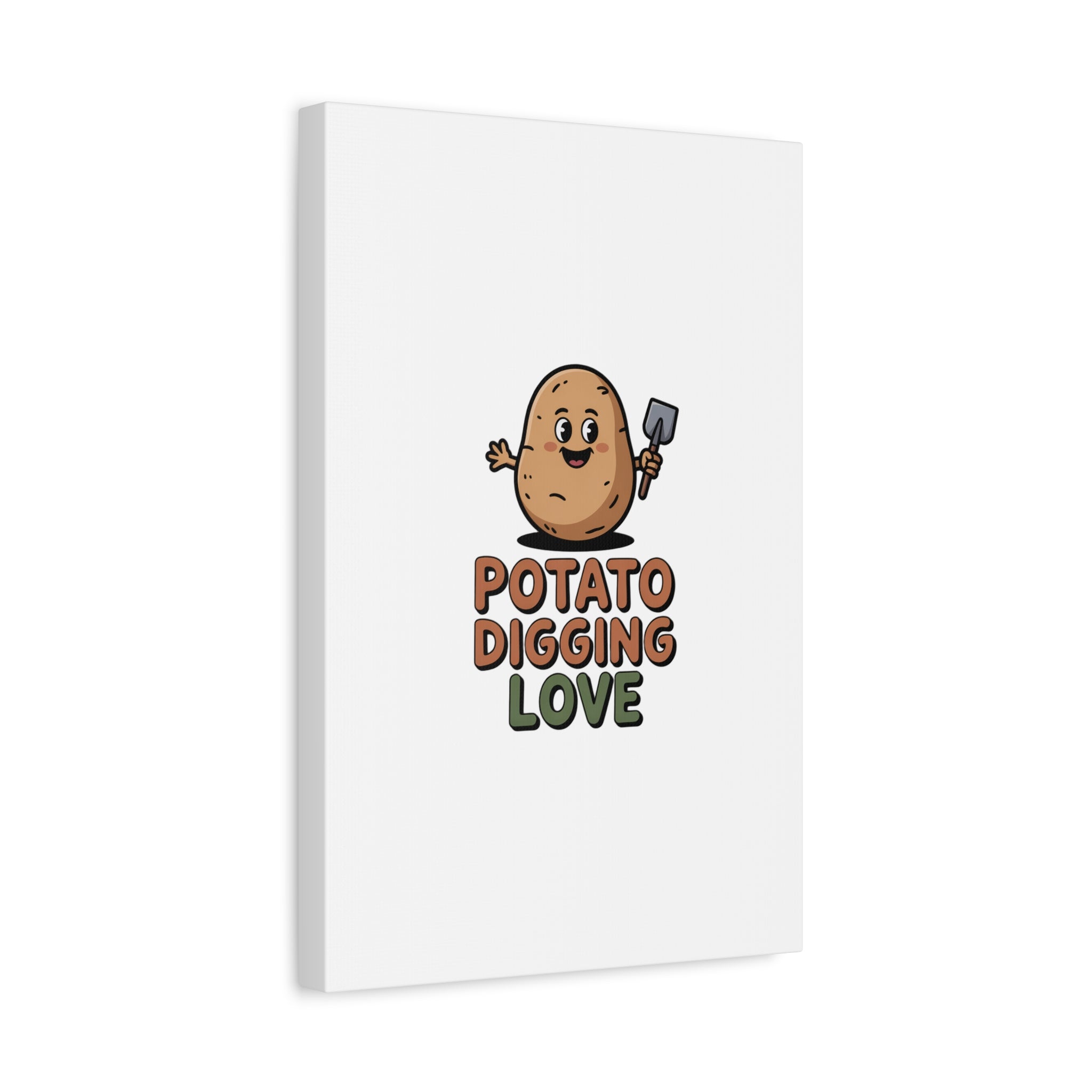 Potato Digging Love Canvas Print
