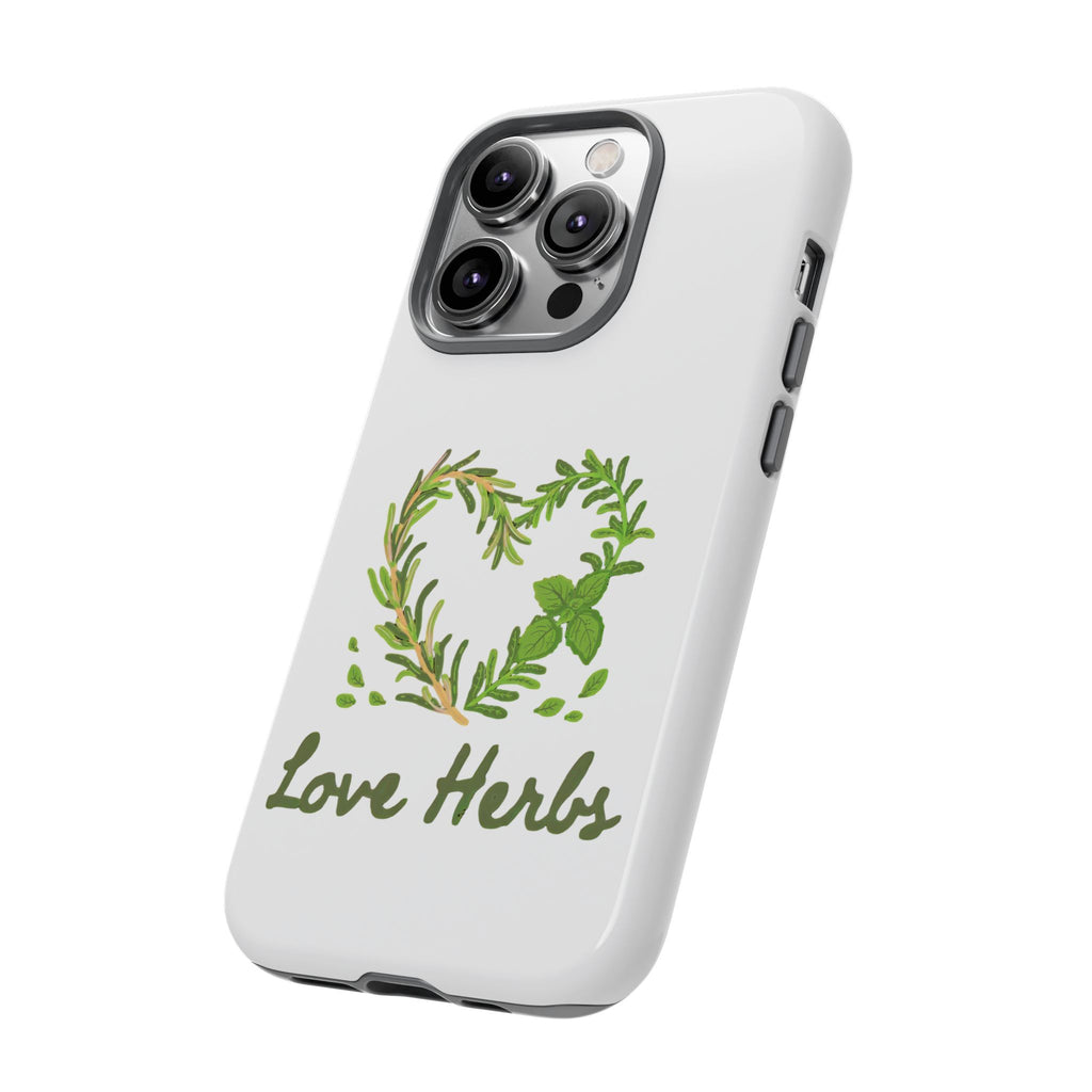 Herb Heart Phone Case - "Love Herbs" Botanical iPhone Cover