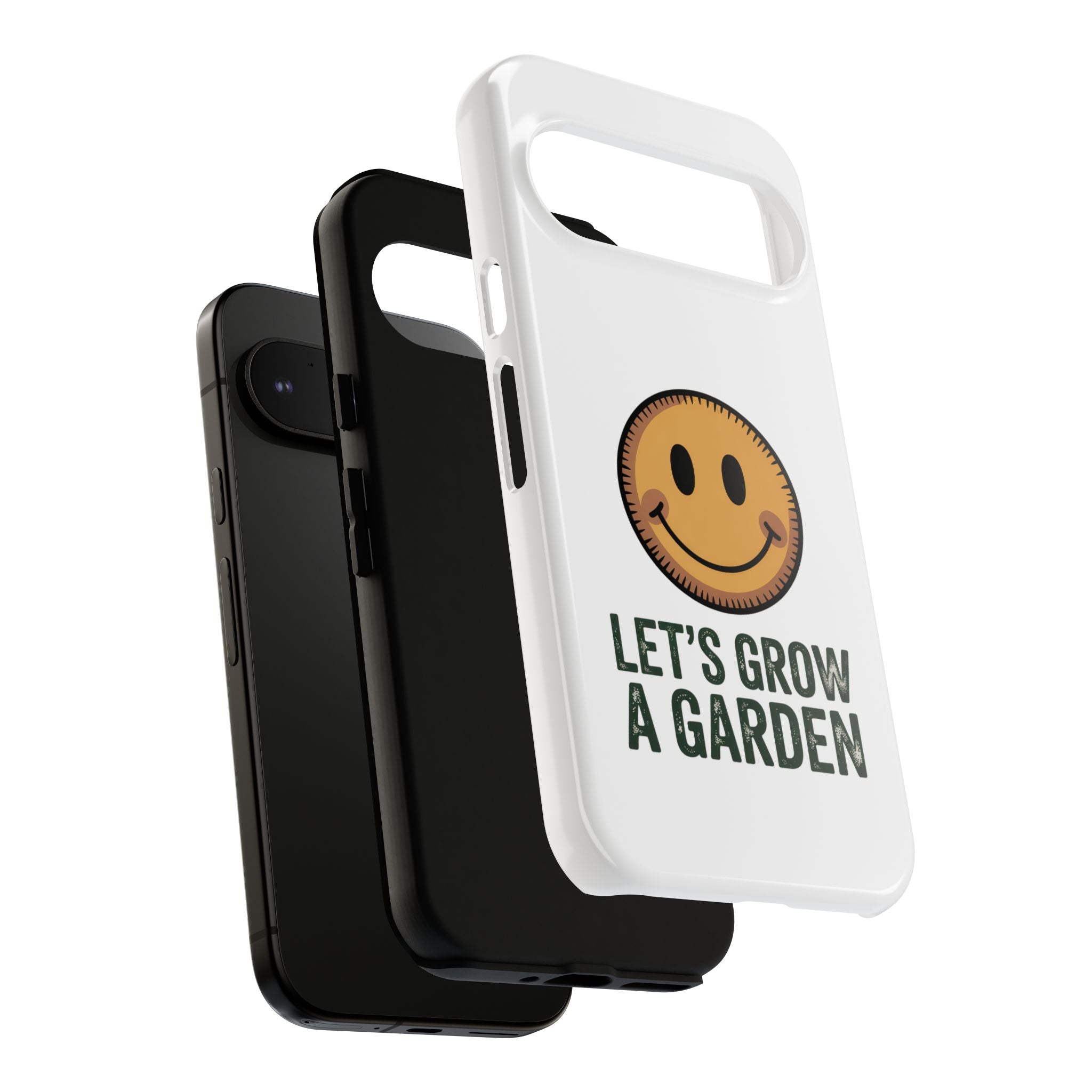 Phone Case — "Let's Grow a Garden" Smiley Plant Lover Protective Case